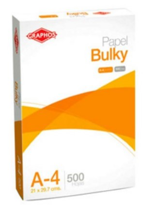 GRAPHOS PAPEL BULKY A4 1/2 MILL