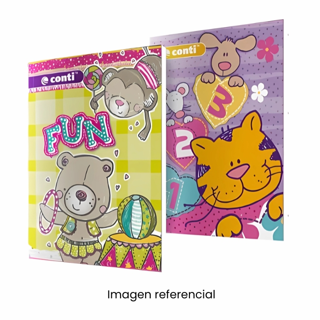 CONTI CUADERNO A4 CUADRI DISEÑO MUJER 80H 
