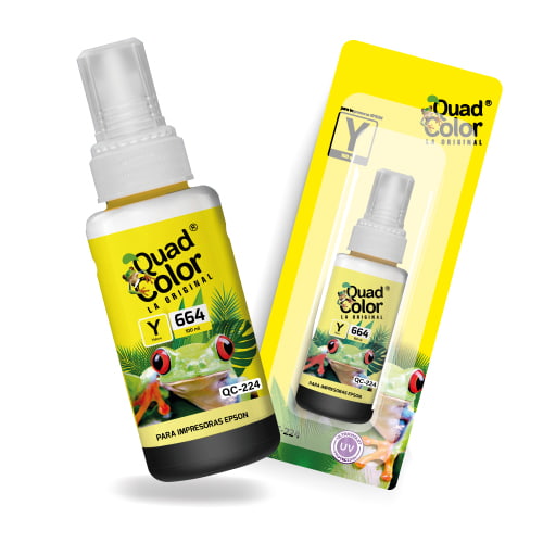 QUADCOLOR TINTA QC-224 EPSON 664 AMARILLO 100ML