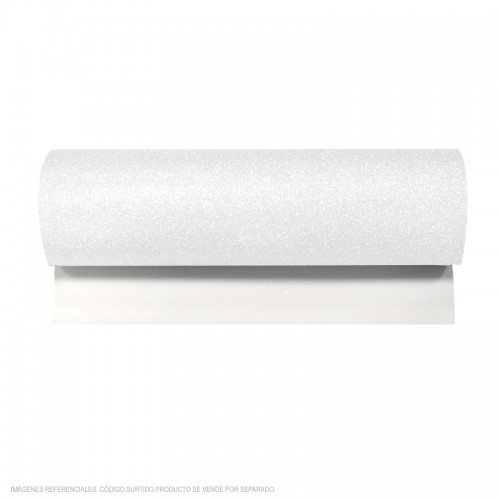 MICROPOROSO 50X70CM ESCARCHADO ADHESIVO BLANCO 