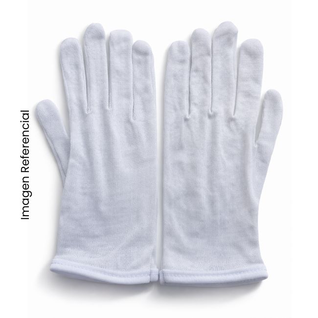 GUANTES BLANCO TALLA 10 (22CM LARGO APROX) PAR