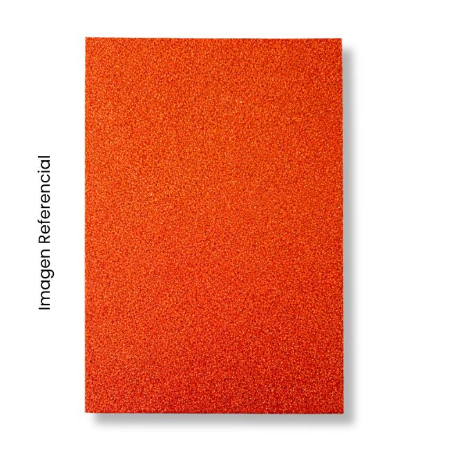 MICROPOROSO A4 ESCARCHADO ADHESIVO NARANJA 