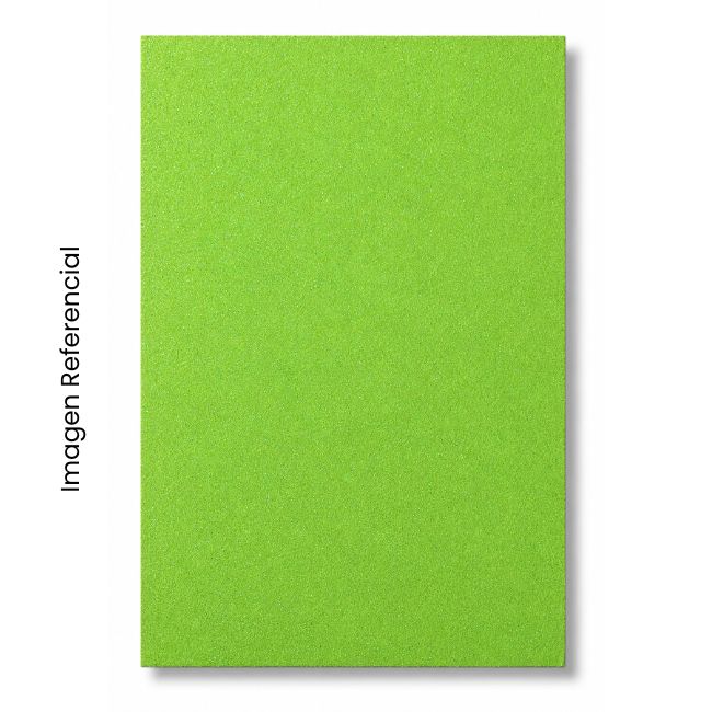 MICROPOROSO A4 ESCARCHADO ADHESIVO VERDE LIMON 