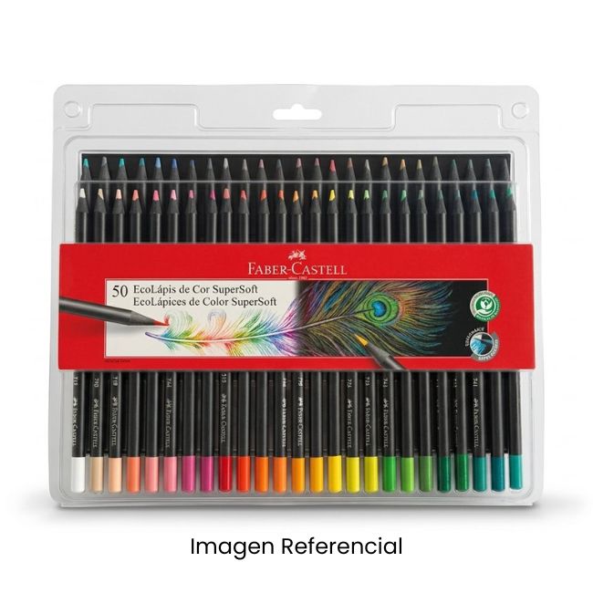 FABER CASTELL COLORES TRIANGULAR SUPERSOFT X50