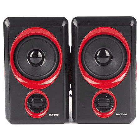 HALION PARLANTE 2.0 GAMER USB HA-S220 NG/ROJO