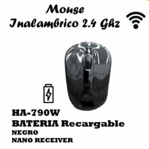 HALION MOUSE INALAMBRICO HA-M790W NEGRO BATERIA
