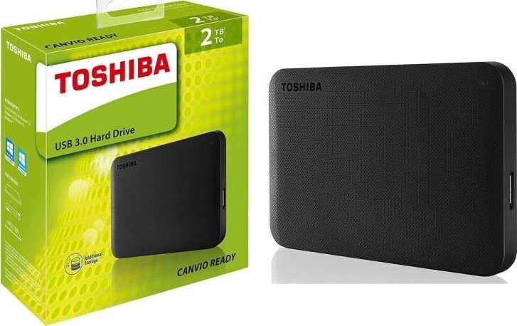 TOSHIBA DISCO DURO EXTERNO CANVIO BASIC A5 2TB BLACK