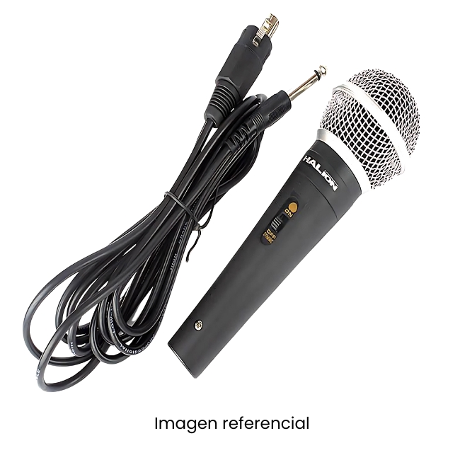 HALION MICROFONO C/CABLE 3MT HA-M58 METAL