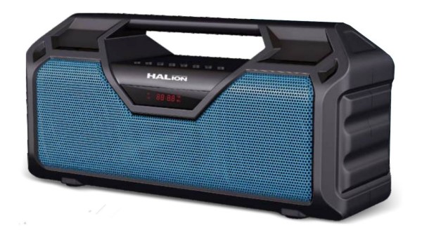 HALION PARLANTE BLUETOOTH HA-R38 AZUL POWER 60W
