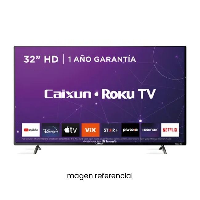 CAIXUN TELEVISOR LED 32PULG HD ROKU TV C32V1HR HDMI USB WIFI NEGRO 