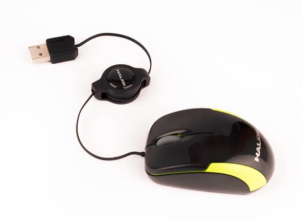 HALION MOUSE COBRA HA-M1862 RETRACTIL NG/VERDE