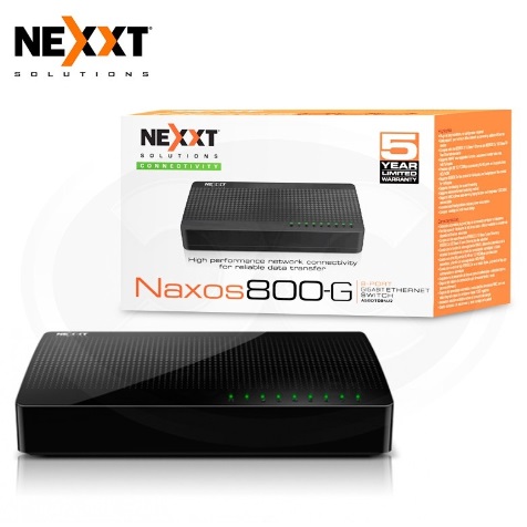 NEXXT SWITCH NAXOS800 08 PUERTOS 10/100MBPS