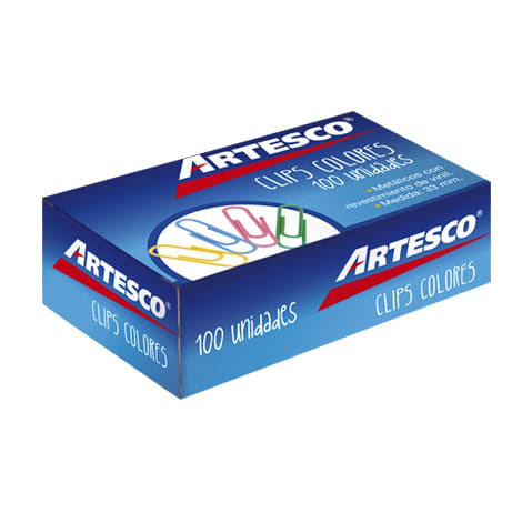 ARTESCO CLIPS COLORES 33MM CJX100