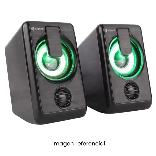 KISONLI PARLANTE MULTIMEDIA USB 2.0 LED GAMER