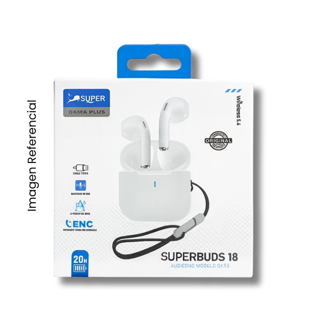 SUPER AUDIFONO BLUETOOTH SUPER BUDS 18 BT18 