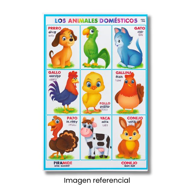 LAMINA 50X70 ANIMALES DOMESTICOS