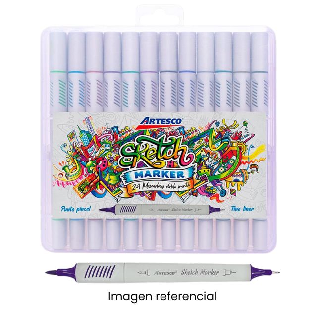 ARTESCO MARCADORES SKETCH ESTUCHE X12