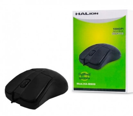 HALION MOUSE CABLEADO HUNTER HA-M809