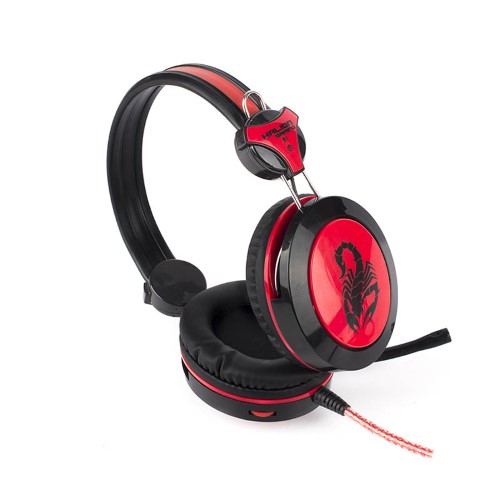 HALION AUDIFONO GAMER S1 SCORPION NEGRO/ROJO