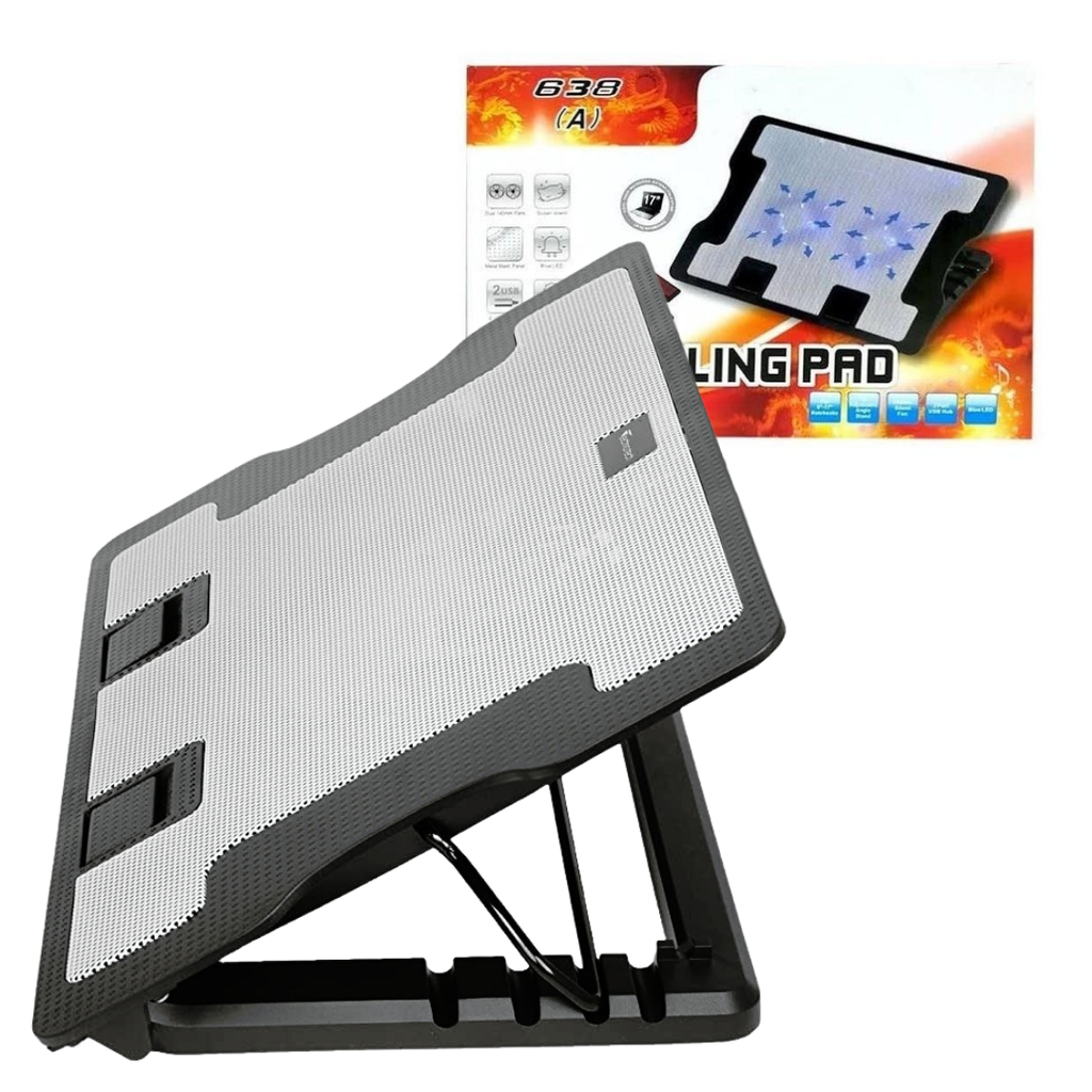 COOLER LAPTOP 02 VENTILADORES 17PULG HA-71/ N99/ 638(A)