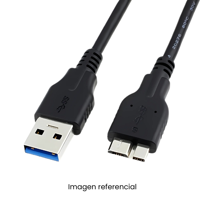 CABLE DATOS DISCO DURO EXTERNO 3.0 USB A MICRO-B 1MT