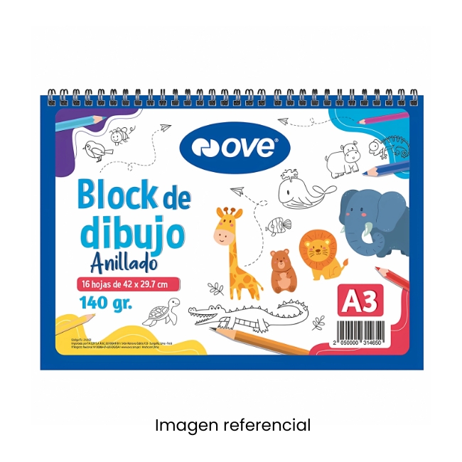 OVE SKETCH BOOK A3 16HJ ESPIRALADO