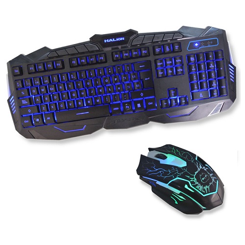 HALION KIT TECLADO + MOUSE GAMER SHARK HA-800 USB