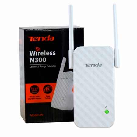 TENDA EXTENSOR A9 WIRELESS N300 UNIVERSAL RANGE EXTENDER