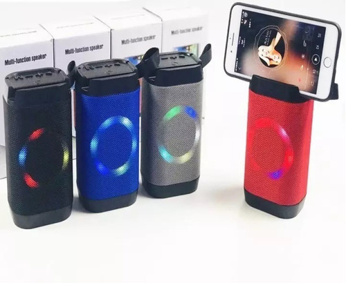 PARLANTE BLUETOOTH CON ARO LUZ + SOPORTE CELULAR LV10