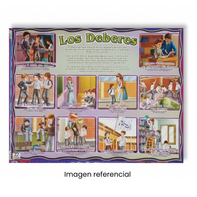 LAMINA 50X70 LOS DEBERES