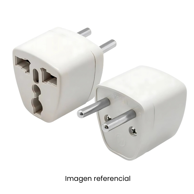 ENCHUFE ADAPTADOR DE ENERGIA DE 3 A 2 PLANO FUERTE