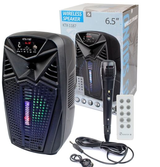 KTX PARLANTE 8PULG BLUETOOTH + MICROFONO + CONTROL KTX-1177