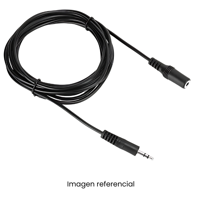 CABLE AUDIO AUXILIAR 3.5MM A 3.5MM MACHO - HEMBRA 3M