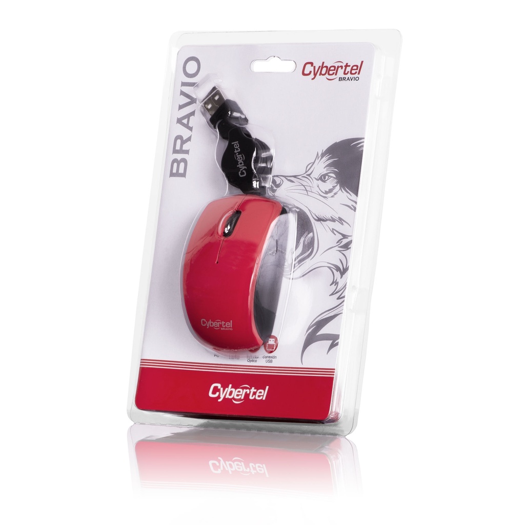 CYBERTEL MOUSE RETRACTIL BRAVIO CYB M216 USB