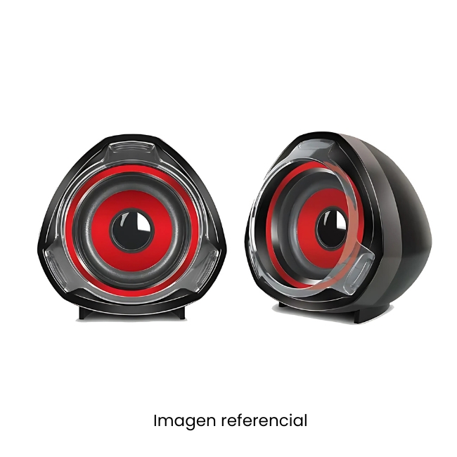 MICRONICS PARLANTE GAMER 2.0 RHAPSODY RED MIC S315B USB 2.5PULG RMS:12W