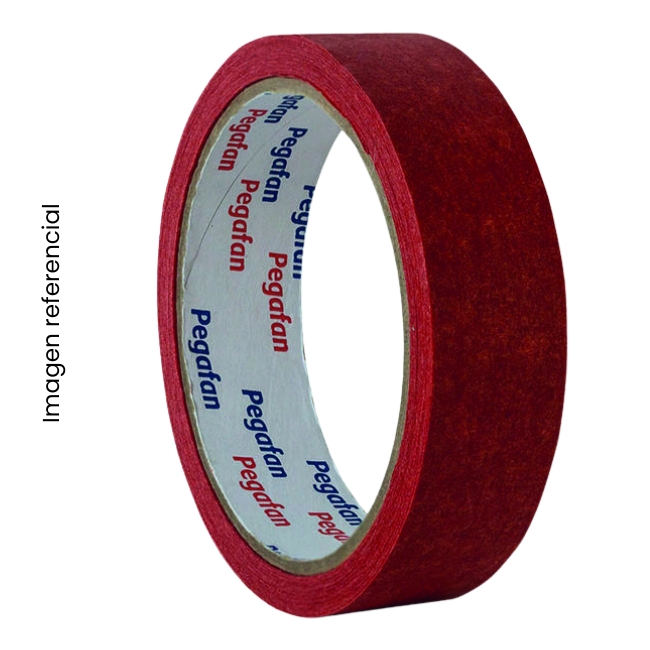 PEGAFAN MASKING ADH 1"X20 YDS 24MM ROJO