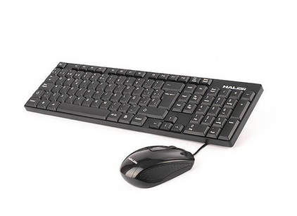HALION KIT TECLADO + MOUSE USB HA-K651C CABLEADO