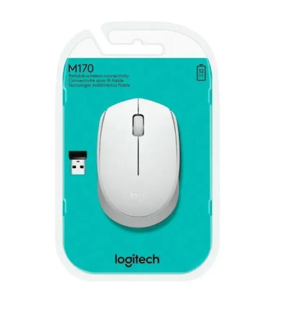 LOGITECH MOUSE INALAMBRICO M170 BLANCO 
