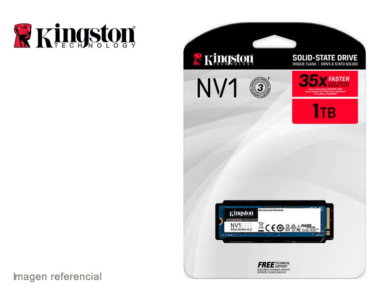 KINGSTON DISCO DURO SOLIDO SSD NV1 - M2 2280  - 1TB - PCI EXPRESS NVME