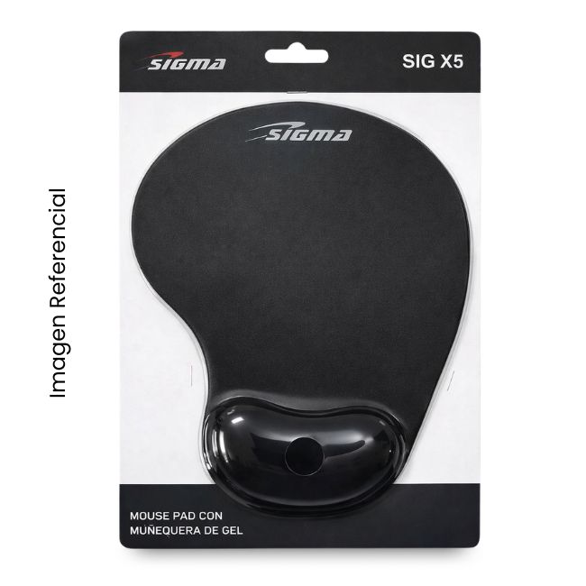 SIGMA PAD MOUSE X5 MUÑEQUERA NEGRO PREMIUM