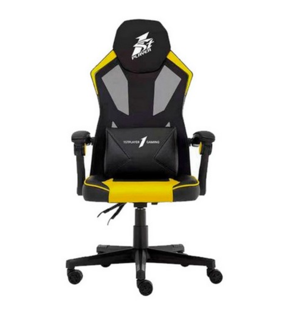 1ST PLAYER SILLA GAMER P01 NEGRO + AMARILLO INCLINACION 90-135°