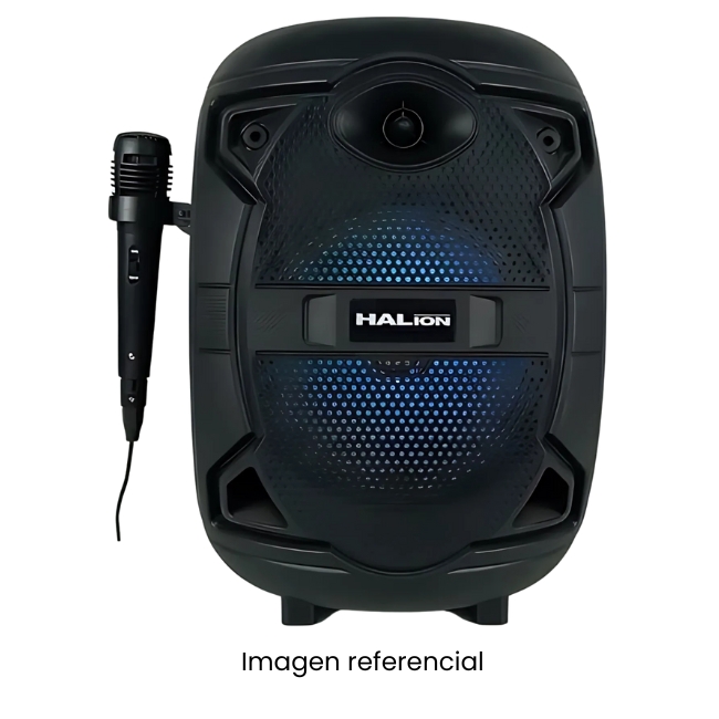 HALION PARLANTE HA-Q85 / POTENCIA 200W + USB + FM + MICROFONO + LUZ RGB AMPLIFICADOR