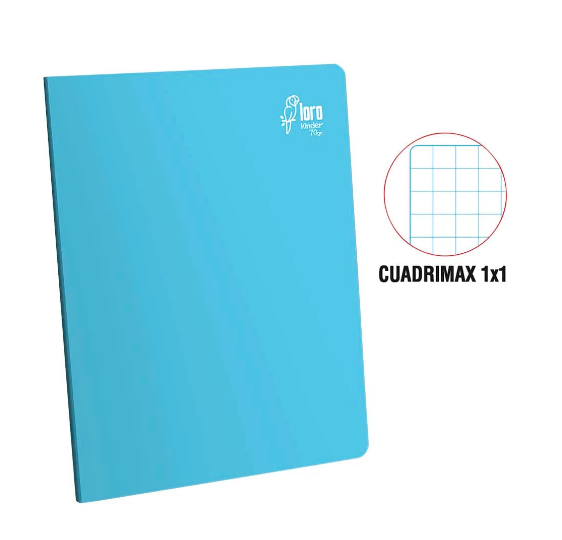 LORO CUADERNO A4 1X1 KINDER SOLIDO 80H