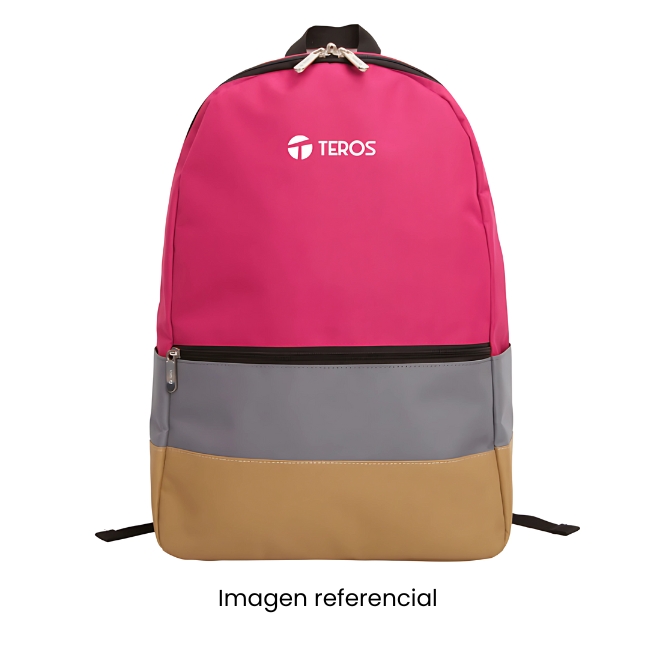 TEROS MOCHILA POLIESTER NOTEBOOK TE-IDS2052 PINK 15.6PULG