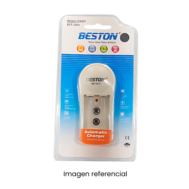 BESTON CARGADOR DE PILAS RECARGABLES AA/AAA/9V BST-C812