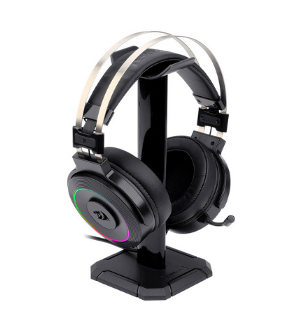 REDRAGON AUDIFONOS GAMER LAMIA + SOPORTE H320 RGB BLACK