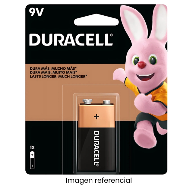 DURACELL PILA BATERIA 9V ALCALINA