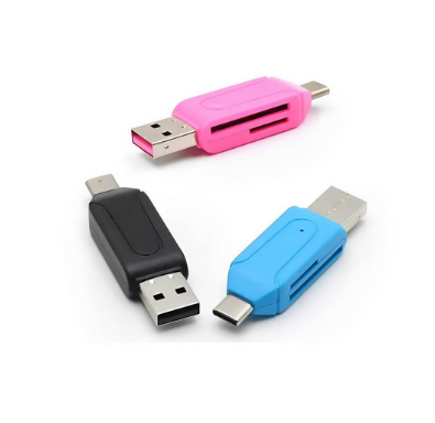 ADAPTADOR OTG LECTOR DE MEMORIA TIPO C + USB