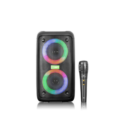 EVERSOUND PARLANTE BENNETT EV2021 3PULG MINI TOWER RGB + MICROFONO AMPLIFICADOR
