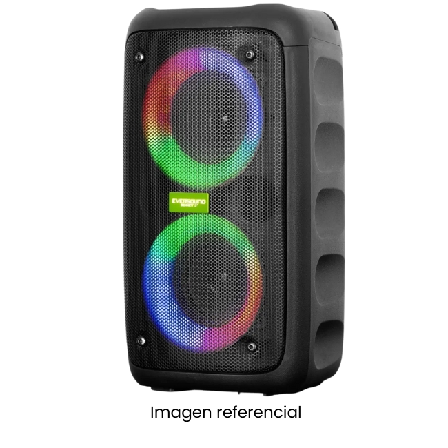 EVERSOUND PARLANTE BENNETT EV2021 3PULG MINI TOWER RGB + MICROFONO AMPLIFICADOR